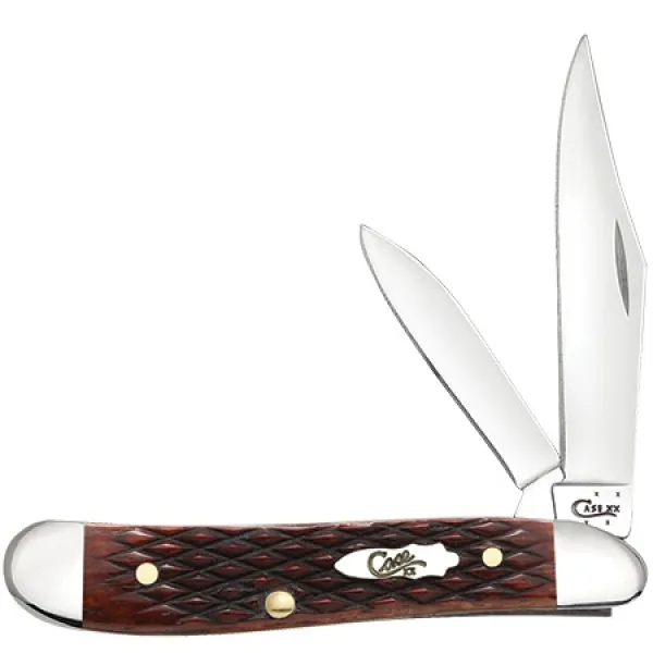 Case Chestnut Checkered Bone Peanut (6220 SS) Knives 26075