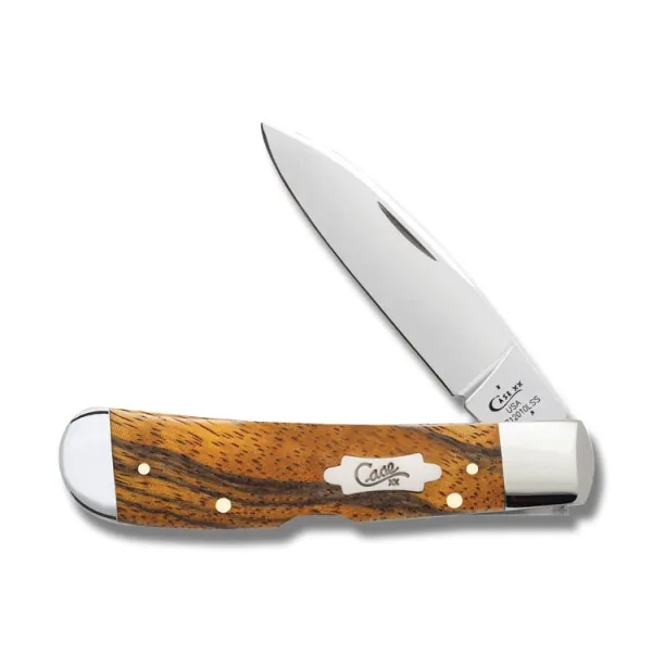 Case Sm Zebra Wood Tribal Lock Knives 26256