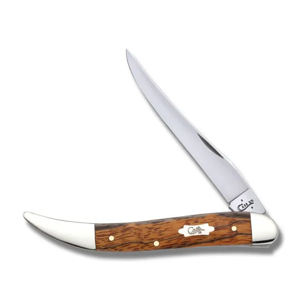 Case Sm Zebra Wood Med Tx Toothpick Knives 26257
