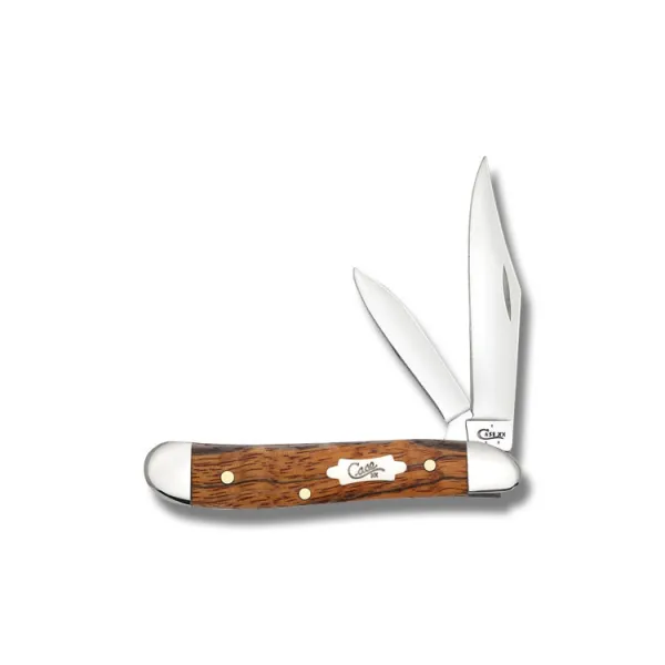 Case Smooth Zebra Wood Peanut Knives 26259
