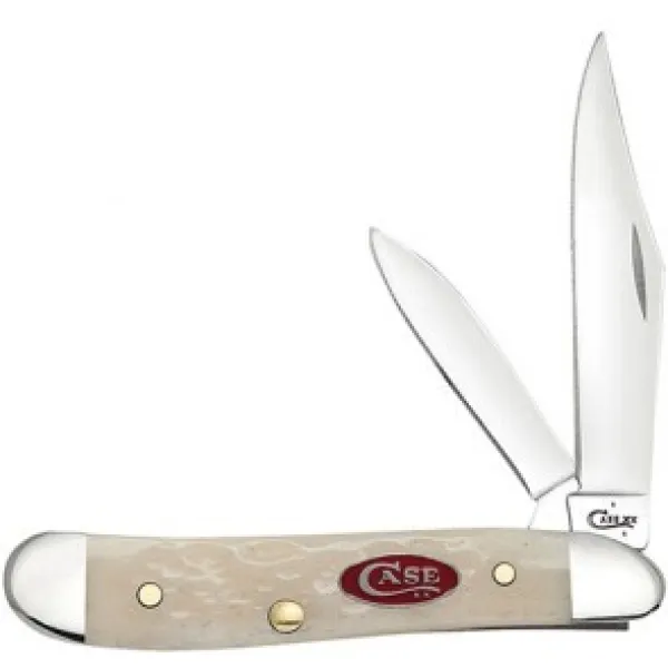 Case Natural Bone Peanut Knives 26451