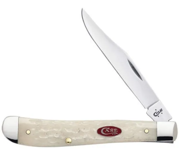 Case Natural Bone Slimline Trapper Knives 26455