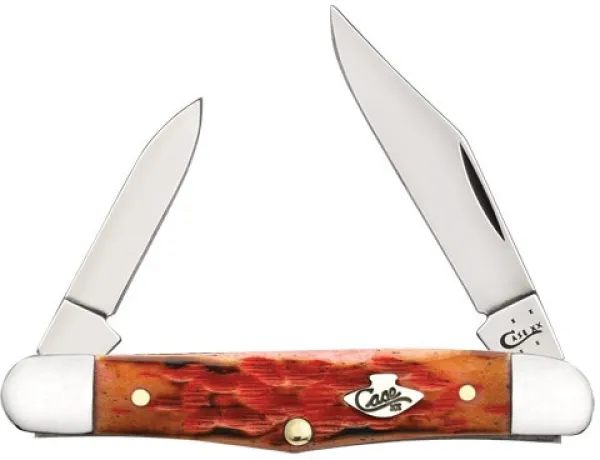 Case Brnt Salmon Bn Half Whittler Knives 27056