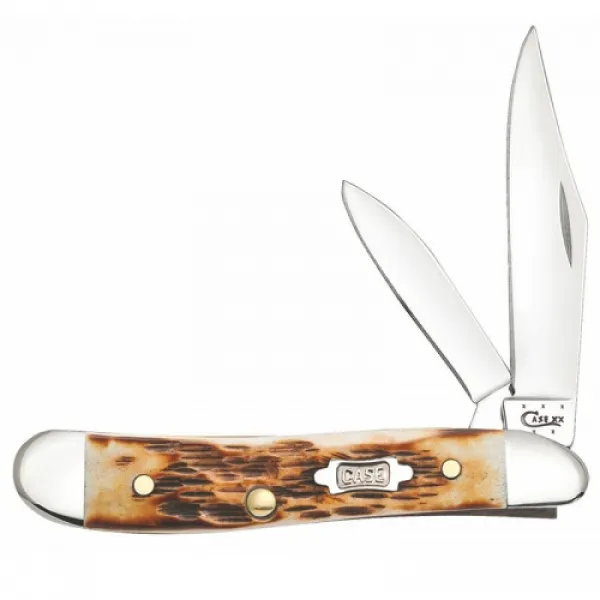 Case Burnt Amber Bone - Peach Seed Jig Peanut (6220 SS) CA27645