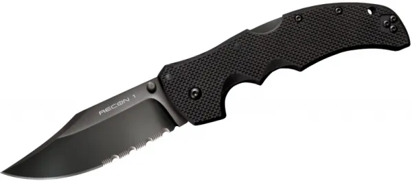 Cold Steel Recon 1 Clip Poin 50-50 Edge knives 27TLCCH