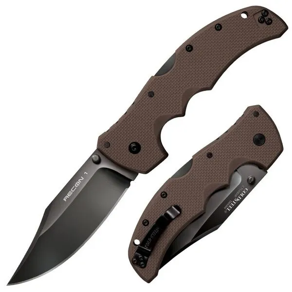 Cold Steel Recon 1 Clip Pt Flat Drk Earth knives 27TLCVF