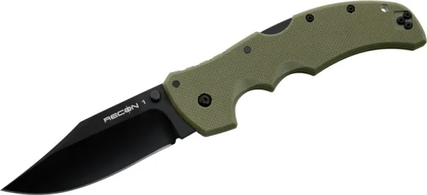 Cold Steel Recon 1 Clip Point Od Green knives 27TLCVG