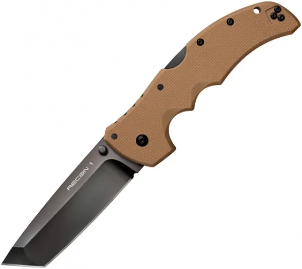 Cold Steel Recon1 Lg Tanto Pl Edge-coyote knives 27TLTVB