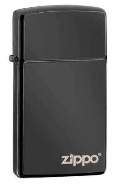 Zippo Slim Ebony Zippo Logo lights 28123L