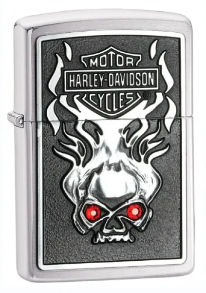 Harley Davidson Red Crystal Chrome Lighter 28267