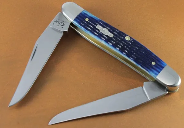 Case Blue Bone Muskrat Knives 2827