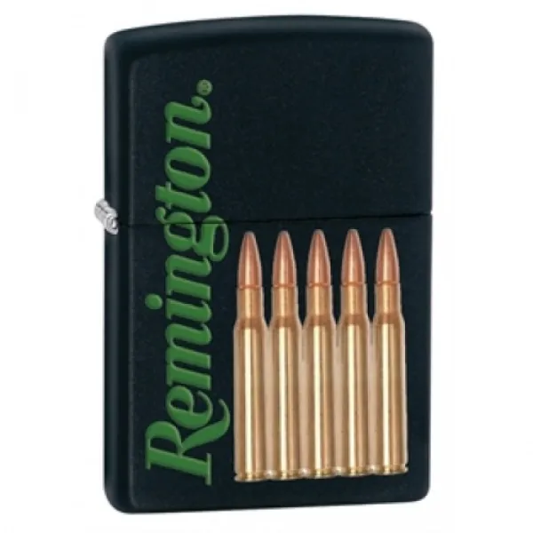 Zippo Remington Black Matte lights 28270