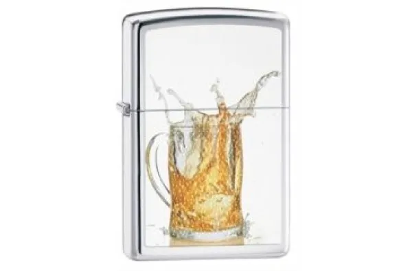 Zippo Beer Mug High Polish Chrome lights 28293
