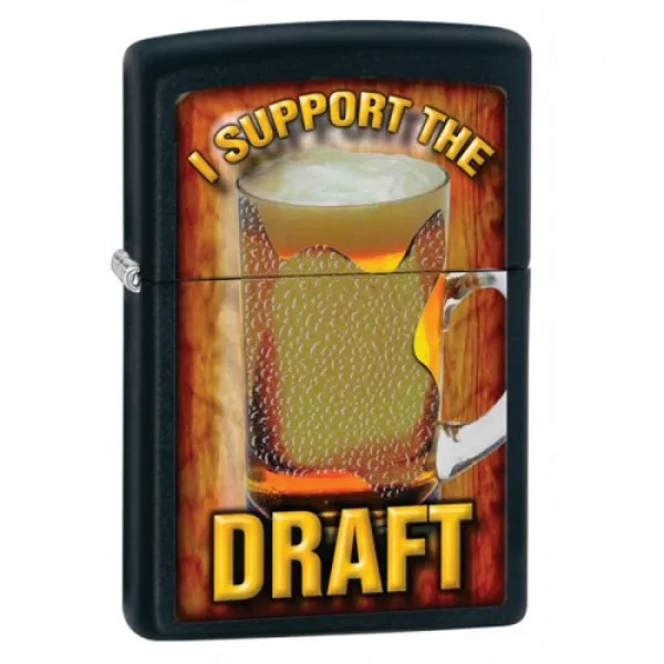 Zippo I Support The Draft lights 28294