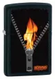 Zippo Black Matte Zipper Flame Lighter 28309
