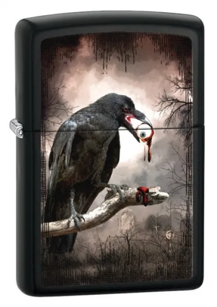 Zippo 28319 Goth-Raven Eyeball Lighter