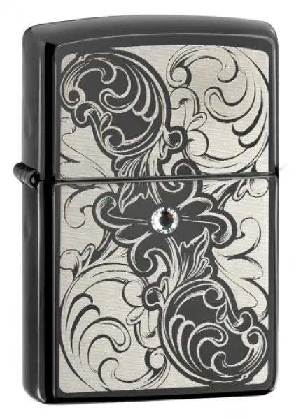 Zippo Gunstock Filigree lights 28324
