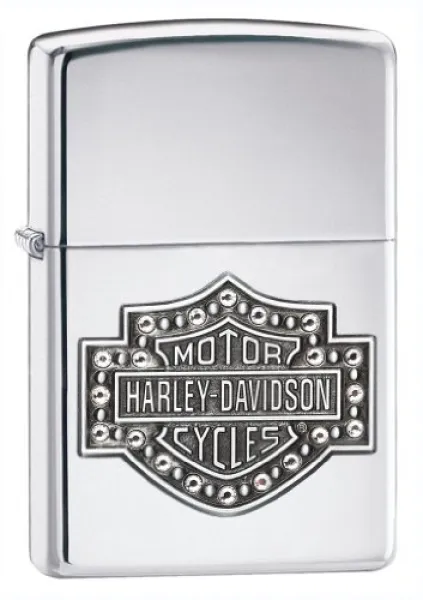 Zippo Hd Bar & Shield Crystals lights 28349