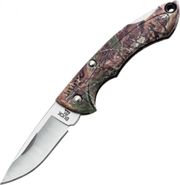 Buck 7384 Nano Bant Real Tree Camo knives 283CMS18