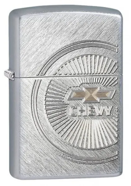 Zippo Chevy Brushed Chrome lights 28423