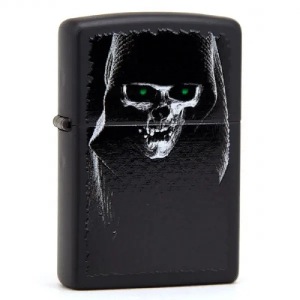 Zippo Hooded Skull lights 28436