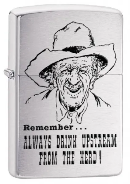 Zippo Always Drink Upstream lights 28443