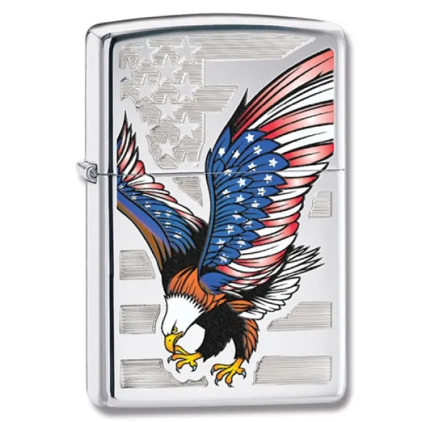 Zippo Eagle Flag lights 28449