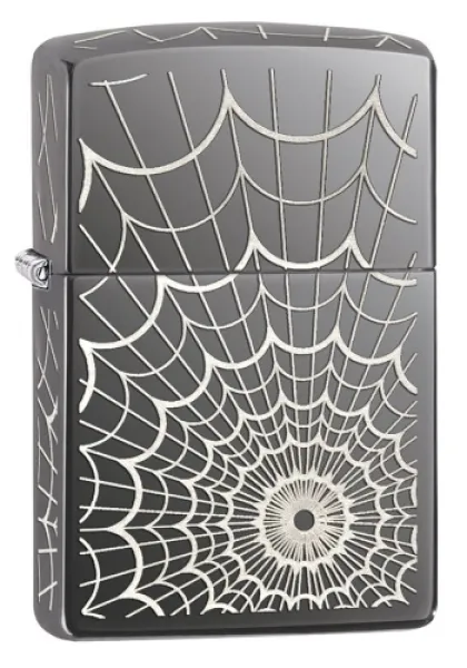 Zippo Black Ice Spider Web lights 28527