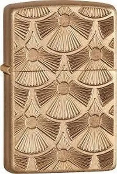Zippo Armor Tumbled Brass lights 28541