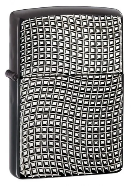 Zippo Armor High Polish Blk Chrome lights 28544