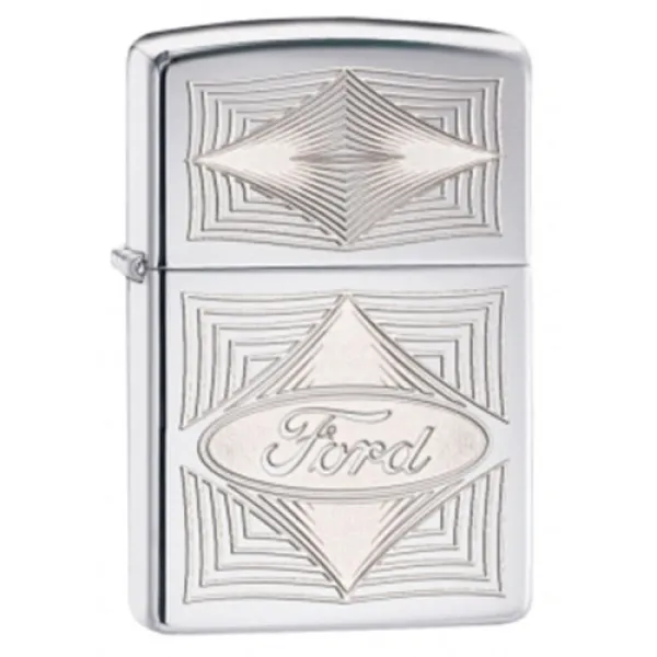 Zippo Ford - High Polish Chrome lights 28625