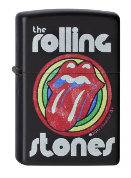 Zippo Rolling Stones- Black Matte lights 28630