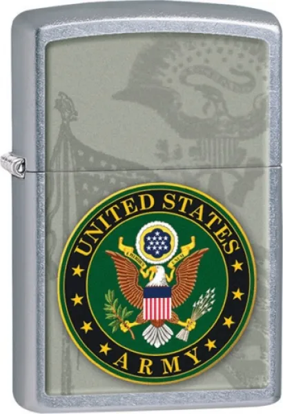 Zippo Us Army Street Chrome lights 28632