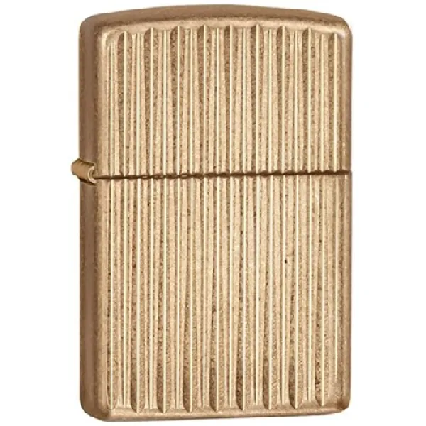 Zippo Armor Tumbled Brass lights 28638