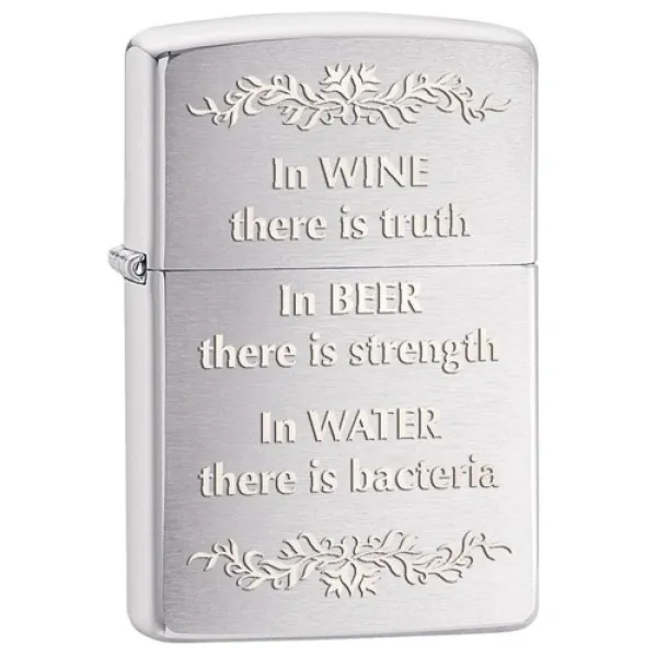 Zippo In Wine There Is Truth lights 28647