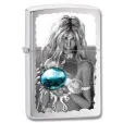Zippo MERMAID & ORB BRUSHED CHROME - 28651