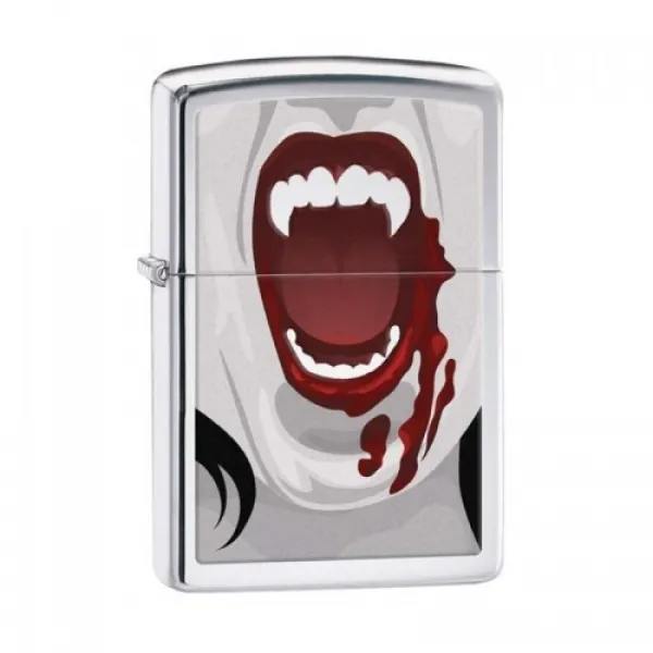 Zippo Vampiress High Polish Chrome lights 28654