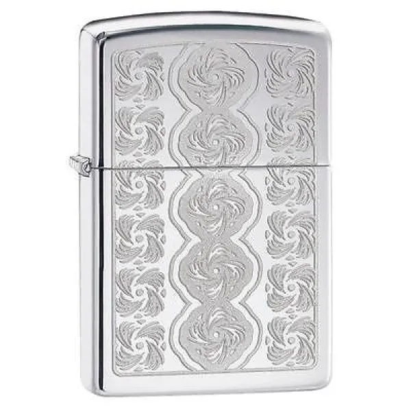 Zippo High Polish Swirled Circles lights 28657