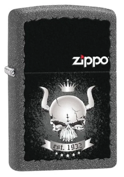 Zippo Skull Crown lights 28660
