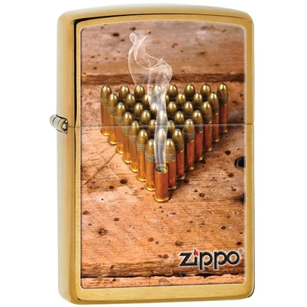 Zippo Bullets - Brushed Brass lights 28674