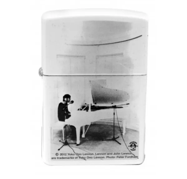 Zippo John Lennon White Matte lights 28731
