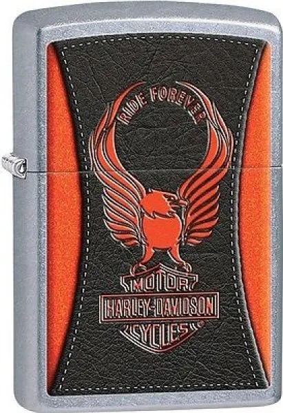 Zippo St Chrm Red-blk Ride Forever lights 28823