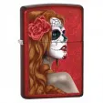 Zippo DAY OF DEAD GIRL CANDY APP RED - 28830