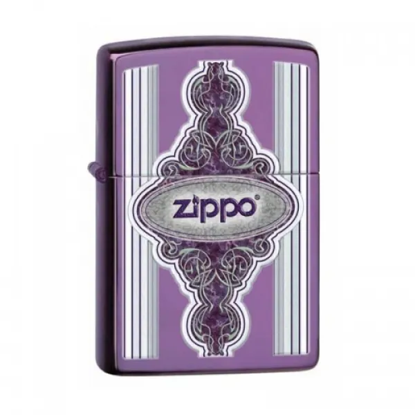 Zippo Abyss-purple-zippo Stamped lights 28866