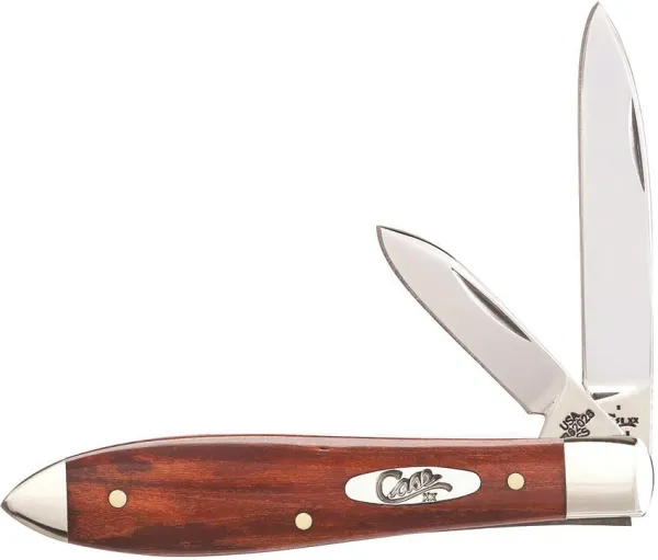 Case Smooth Chestnut Bn Tear Drop Knives 28905
