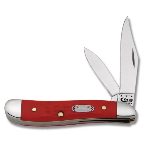 Case 6220 Ss Red Syn Peanut Knives 28923