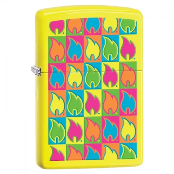 Zippo Boxed Flames- Multi Color lights 28954