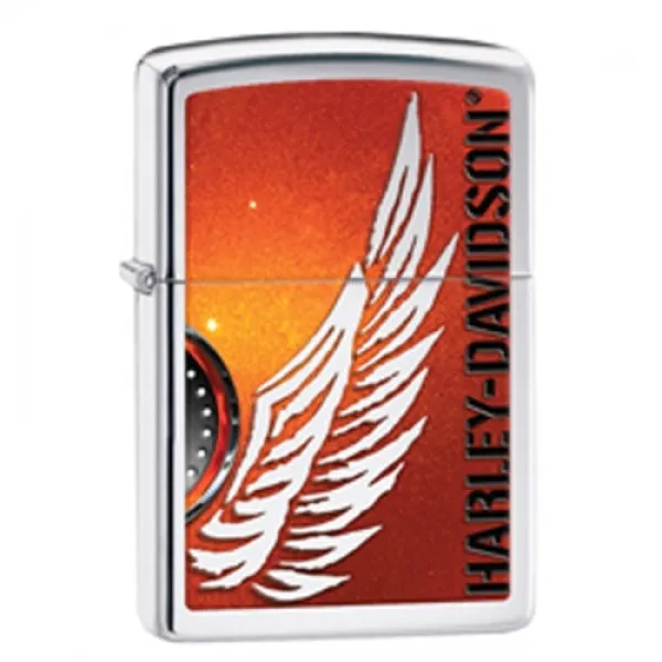 Zippo Harley Davidson Wings lights 28977