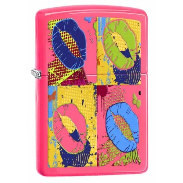 Zippo Neon Pin - Pop Lips lights 29086