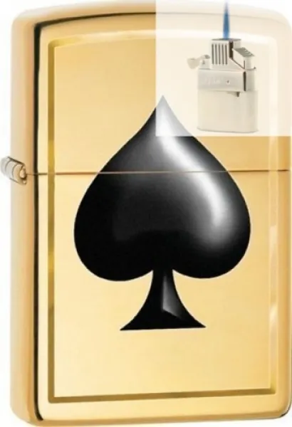 Zippo Spade- Brass lights 29094